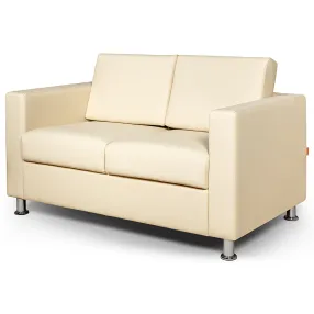 диван двухместный chairman симпл искусственная шерсть kardif, рогожка fabio 830х1360х830
