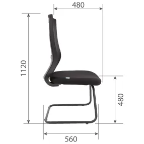 кресло для посетителя chairman 500 в