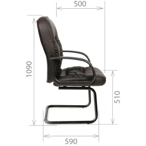 кресло для посетителя chairman 416 эко в